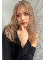 サイン 渋谷(SIGN)&nbsp;ハイトーンカラーミルクティーベージュケアブリーチダブルカラー