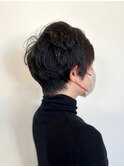 【vida まりな】黒髪 似合わせ 大人かわいいショート
