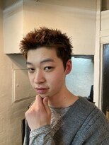 ビーバイエイトジェンツ(Bee by EIGHT GENTS)&nbsp;カルマパーマ/ベリーショート/ダークアッシュ/ニュアンスパーマ