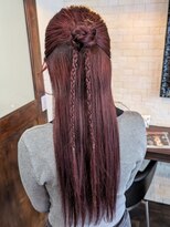 ボアップ(boappu)&nbsp;#ヘアアレンジ#ハーフアップ#三つ編みアレンジ