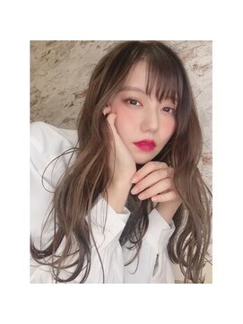 ベリー 小郡店(BERRY) BERRY＿デザインカラー＿くびれヘア＿ゆるふわ＿グレージュ