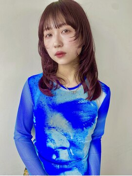 シロ(ciLo) ミディアムレイヤー×ブリーチなしパープルカラー★