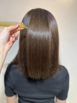 アズール 草加(azule) 髪質改善カラー アッシュブラウン ツヤ髪スタイル