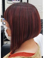 ヘアー＆メイク ルナルナ 明和店　HAIR＆MAKE LUNA LUNA 前下がりボブ