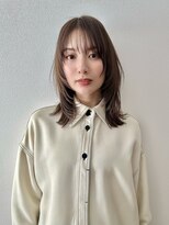 エアー 青山(AIR)&nbsp;顔まわりレイヤー透明感グレージュ