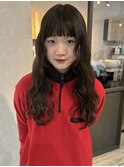 重めバング
