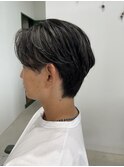 大人メンズ◎ ナチュラルハイライトセンターパート