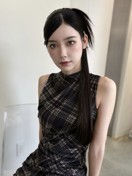 ユーフォリア 新宿通り(Euphoria) カチモリハーフアップ/カチモリヘア/韓国ヘア