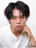 【La fith】メンズカット×センターパート×ニュアンスパーマ