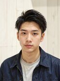 爽やかアップバング◎好印象メンズショートアップバング黒髪