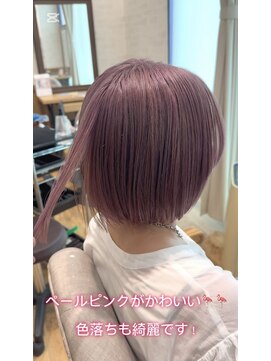 【ヒロシ】ペールピンク　　　　20代/30代/ブリーチカラー