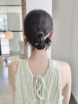 レターバイノベル(letter by novel) お団子アレンジヘアアレンジ