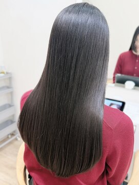 セイドット リー(Say. Ree) say.ロングレイヤー地毛風ストレートアッシュオリーブラベンダー