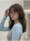 小顔ミディアムパーマミディアムデジタルパーマボブパーマ前髪