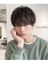 ヘアーズ ベリー 香椎店(hairs BERRY)&nbsp;束感で魅せる大人マッシュショートニュアンスパーマ風の無造作感