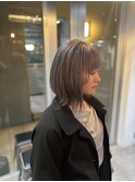 ラベンダーグレー　くすみラベンダー