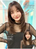 韓国風くびれレイヤー×艶ブラウン/大宮