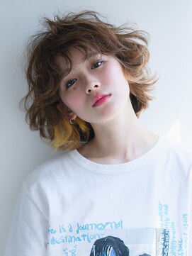 ネオリーブ モカ 川崎チネチッタ店(Neolive mocca) モカ☆川崎》☆グレージュショート×ひし形シルエット☆