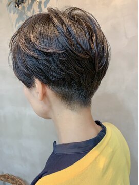 テトヘアー(teto hair) short(刈り上げ、ミニマム、マッシュショート、黒髪)