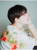 ボリュームバングショート