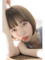 リノナ(Linona)&nbsp;前下がりボブ ナチュラルシースルーバング ハイライト【LINONA】