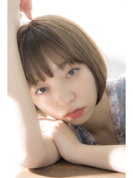 リノナ(Linona) 前下がりボブ ナチュラルシースルーバング ハイライト【LINONA】