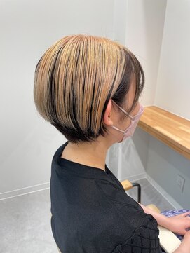 ヘアーアンドスパ メル(hair&spa m.e.l by origami) アンブレラカラー×ホワイトベージュ