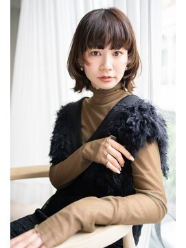 マグノリア オモテサンドウ(MAGNOLiA Omotesando) おしゃれ美人な黒髪マッシュボブウルフ