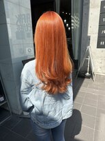 ロンド レア 天神大名店(Lond Le’a)&nbsp;ダブルカラーオレンジカラーケアブリーチハイトーンカラー韓国