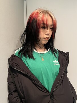 ベチカ(vetica) デザインカラーのミディアムスタイル