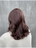 【DECO 柏原】ブリーチなしピンクラテ×ミディアム