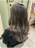 ダブルカラー アッシュグレージュ