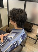 マッシュウルフニュアンスパーマ