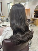 艶ロング×オリーブグレージュ