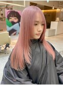 ブリーチカラー/ハイトーンカラー/ピンクカラー/ピンクベージュ