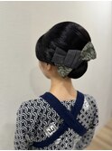 お祭りヘア