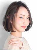 ショート・ボブ/面長/前髪なし/絶壁解消/30代/40代/50代/くびれ