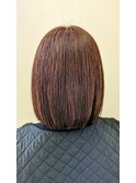 シークレットハイライト＆切りっぱなしボブ