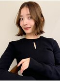 ハイライトバレイヤージュダブルカラーケアブリーチ30代40代