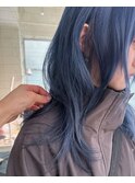 ブルーネイビーアッシュブルーブラック