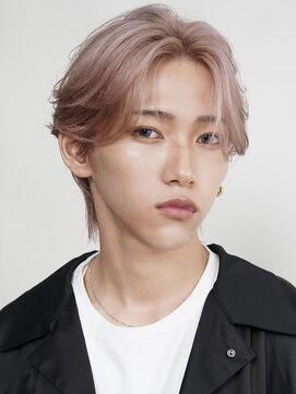 サンクマーケット 渋谷(cinq MARKET) 渋谷メンズカットブリーチカラーピンクベージュアッシュカラー