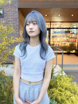 リノショアーズ 日本大通り店(RINOSHORES) silver blue × hash cut