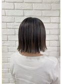 バレイヤージュ風ハイライト