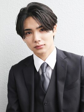 デラ バイ アフロート(DELA by afloat) 刈り上げセンターパート/大人カジュアル/ビジネススタイル