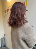 〈浅草 半個室〉ブラッドオレンジ×ニュアンスパーマ