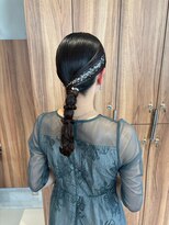 ガリカ 博多(Gallica) <長まなみ/ヘアセット>上品で大人かわいい編みおろしアレンジ