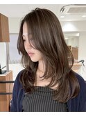 セミロング/レイヤー/顔まわりレイヤー/レイヤーカット/福岡