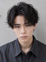 エイド 本店(aid)&nbsp;ソフトツイストかき上げアップバングメンズパーマ