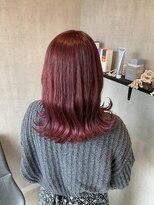 トリコ(ToricO)&nbsp;ワインレッド　チェリーレッド　ダブルカラー　ブリーチカラー