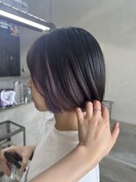 シアン(cyan)&nbsp;ナチュラルブラック×インナーパープル